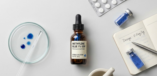 bottle of methylene blue