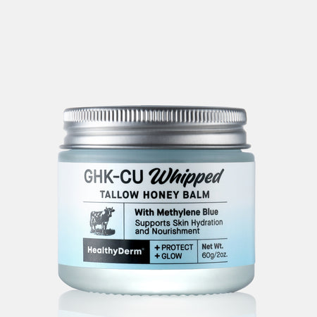 GHK-CU Copper Peptide Whipped Tallow Honey Balm with Methylene Blue – HealthyDerm