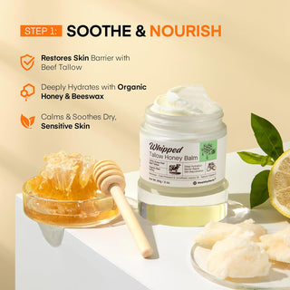 Tallow Honey Balm and GHK-CU Tallow Balm Set
