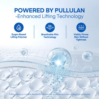 Powered by Pullulan, the Instant Tightening Eye Serum uses breathable film technology for firmer skin without tightness.